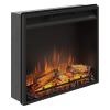 Recessed electric fireplace