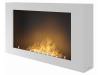 Bio fuel fireplace Sined Fire Murall White to hang on the wall Modern bioethanol wall mounting fireplace made of powder-coated steel with front plate made of hardened and coloured glass fuel tank 1 litre