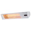 Infrared Heater Outdoor Use With Adjustable Power 2000w Structure In Anodized Aluminium And Steel Short-wave Ir-a Indoor Heating Lamp And Remote Control Elegant Design With Protection Grid And Led Display 