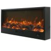 Built-in Or Freestanding Electric Fireplace Model Ispica. Indoor Fireplace 1.08 Meters Long Led Flame Effect Adjustable On 6 Levels Power 750-1500w. Manual Controls And Remote Control Included.