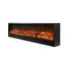Electric builtin and freestanding fireplace