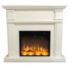 White Electric Fireplace For Decorating