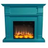 Turquoise Furniture Fireplace 