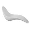 Chaise Longue Sirio Lounge Chair Colore Bianco. Interamente Realizzato In Pe Di Alta Qualit, Moderno, Articolo Di Lusso, Resistente All'acqua. Ottimo Per Uso Interno e Esterno. Molto Resistente Ai Raggi Uv Riciclabile. Dimensioni 178x62x91 Cm. 