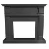 Gray Fireplace Frame 