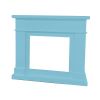 Cornice Blu Turchese Caminetto Elettrico 