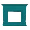 Pienza Fireplace Frame Turquoise Blue 