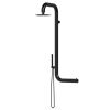 Douche murale d'extrieur en acier inoxydable noir