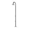 Palau Sined shower for indoor and outdoor use with Shower head diameter 25 cm Structure and Accessories in Stainless Steel AISI 316L, marine steel. Shower shaft diameter 6 cm with hot and cold water supply, equipped with mixer and foot-washing system.