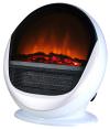 Weiss Bodenkamin Modell Pop Fire Von Efydis Mit Oszillation Von 90 Und 1500w Leistung Realistischer Flammeneffekt Mit Led-technologie Komplett Mit Oszillation Und Raumthermostat Leicht In Jedem Raum Des Hauses Zu Bewegen