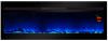 Eliysee XXL electric fireplace for wall or recessed installation Indoor fireplace with ultra realistic flame effect Led 12 colors Power 2000W Thermostat Overheating protection Remote control included Size 122x16x45cm
