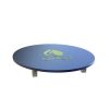 Exhibitor Showers Sined Blue. Display stand for round showers, blue color, made of steel, diameter 100 cm. Equipped with feet that ensure stability. excellent for 3 large showers or 3 fountains.