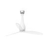Ceiling Fan Shiny White Clear Blades