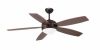 Mpcshop Vanu 33314 Brown Ceiling Fan With Light Diameter 132 Cm Metal Motor And Dark Walnut Wooden Blades 3 Adjustable Speeds Operated By Remote Control Included x 1 Bulb E27 60w Required (not Included)