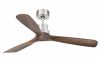 Mpc Lantau 33370 Ceiling Fan Without Light Diameter 51,9 Inch (132 Cm), Dark Walnut Wooden Blades, Reverse Function, 3 Adjustable Speeds, Remote Control Included