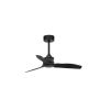Ceiling Fan Just Fan 33424 Matt Black Lightless Fan For Rooms Up To 13 Square Metres 3 Abs Blades Diameter 91 Cm Height 64 Cm Energy-saving Fan With 6-speed Dc Motor And Remote Control Summer/winter Function