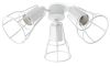 Kit Luce In Metallo Per Ventilatore a Soffitto Colore Bianco Monta 3 Lampadine Con Attacco E27 Max 60w Non Incluse Mpc 33716 Gruppo Luce Per Ventilatore Da Soffitto Faro Yakarta Bianco