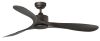 Dasrk Brown Ceiling Fan Without Lighting Luzon Motor Housing Made Of Stainless Steel With 3 Brown Abs Blades Diameter 132 Cm reverse Function 3 Speed Levels Mounting Also On Sloped Ceilings Remote Control Included