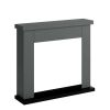 Dark Gray Fireplace Cladding