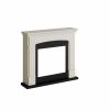 Cornice In Legno Per Caminetto Elettrico Helmi Per Inserto Elettrico Tagu Powerflame Struttura In Legno Colore Bianco Crema Misure Lxpxh 107,2x24,5x95,2 Cm