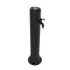 Fontanella Da Giardino Nera Modello Tritone Con Con Predisposizione Per Attacchi Rapidi Tubo Da Giardino. Diametro 15 Cm Altezza 100 Cm. Fontanella Realizzata In Hdpe (polietilene Ad Alta Resistenza) Resistente Ai Raggi Uv, Al Calcare Ed Alla Salsedine.