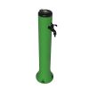 Garden drinking fountain green color, model Tritone with hook for hose. Diameter 15 cm height 100 cm. Fountain made in HDPE (high resistance polyethylene) resistant to UV rays, to limestone and saltiness.