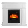 Classic Led fireplace Helios White