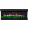 Chemine lectrique Murale Insert 36 Chemine Murale Complte Avec Supports De Fixation Murale Et Panneaux Latraux Effet Flamme  Led Avec Couleurs Slectionnables  L'aide De La Tlcommande Incluse Puissance 1600w Dimensions 93x20x48.4 Cm