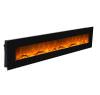 Extra Groer Wandmontierter Kamin Saturn Schwarz Groer Elektrischer Kamin Komplett Mit Fernbedienung Realistischer Led-flammeneffekt Leistung 1500w 