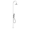 White Lcd Aluminum Shower With Hand Shower 