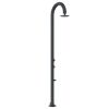 Gray Moon Shower In Aluminum Hot And Cold Water Sined With Temperature And Footwash Mixer. Double Water Connection, Bottom And Side, Installable Both Inside And Outside The House, Richly Equipped.