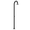 Black Aluminum Timed Shower. Dispenses Cold Water Only, With Mixer For Flow Regulation. Dual Water Connection, Under And Side On Single Inner Hose. For Indoor And Outdoor Use. Ideal For Intensive Use Great Water Saving.