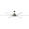 Ventilatore da soffitto completo Albatross senza Luce Ventilatore con Motore DC a basso consumo 5 Velocit con Telecomando 6 Pale in Alluminio diametro 180 cm colore Grigio Grande ventilatore a rotazione reversibile per utilizzo estate e inverno