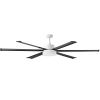 Ventilatore LED Bianco e pale Nere