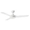 Ceiling fan without light Cruise White Fan with 3 blades in ABS Diameter 125 cm Motor 40W at 3 speeds Remote control included Function Summer Winter