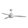 White fan with dimmable light