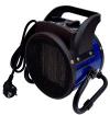 Electric fan heater MHTeam EH6-02 with PTC heating element Ceramic heater for commercial and private use 2 heating levels 1000-2000 Watt Metal housing color blue
