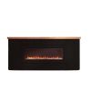 Black Wood Cabinet With Fireplace