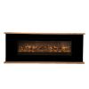 Wood Frame With Electric Fireplace