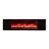 Black Cabinet With Builtin Fireplace