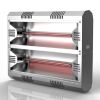 Lampada Riscaldante Ad Onde Corte Moel 79204 Hathor Riscaldatore Ad Alta Resa Per Interni Ed Esterni Protezione Ip55 Riscaldatore Industriale Da Installazione Con 2 Lampada Ir-a Da 2000w Ciascuna Copertura Da 12 a 16 Metri Quadri