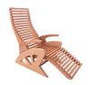 Sauna Chair Alto Confort Solid wood chair with ergonomic structure reclining on 3 positions and liftable armrests Lounger resistant to heat and steam