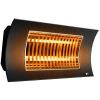 Black medium wave infrared lamp for indoor and outdoor use