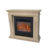 Complete Electric Fireplace Consisting Of Electric Burner Lucius And Frame Kreta Mini In Matt White Classic Fireplace Easy To Assemble And Position Fireplace With Power 0-700-1400w With Flame Effect And Decorative Woods