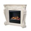 Stone Frame Electric Fireplace 