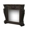 Louis Classic Style Fireplace Surround In Natural Stone (fossil Stone) Black Color. Frame Suitable For Albany, Cassette600 And Trivero70 Inserts. The Frame Is Supplied Already Assembled And Ready To Use. Measurements 1110 x 1275 x 485 Mm.