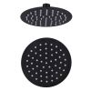 Black Steel Shower Head 15 Cm