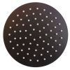 Round Shower Head 6 Inches 15 Cm In Stainless Steel Matt Black Color