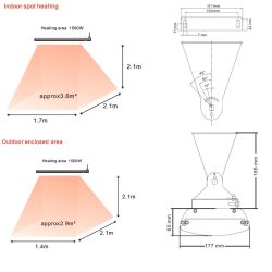 White Ceramic Infrared Heater