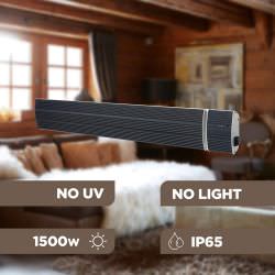 Black Wifi Infrared Wall Radiator